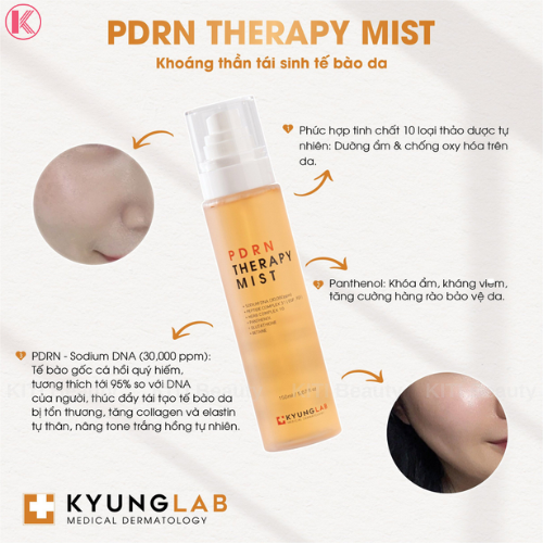 Kyung Lab Xịt khoáng Tái sinh tế bào PDRN Therapy Mist 150ml