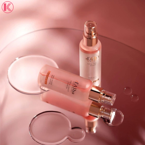 Xịt Khoáng Cấp Ẩm, Phục Hồi Da Thuần Chay D'Alba White Truffle Spray Serum 100ml (Vital Spray- màu hồng)