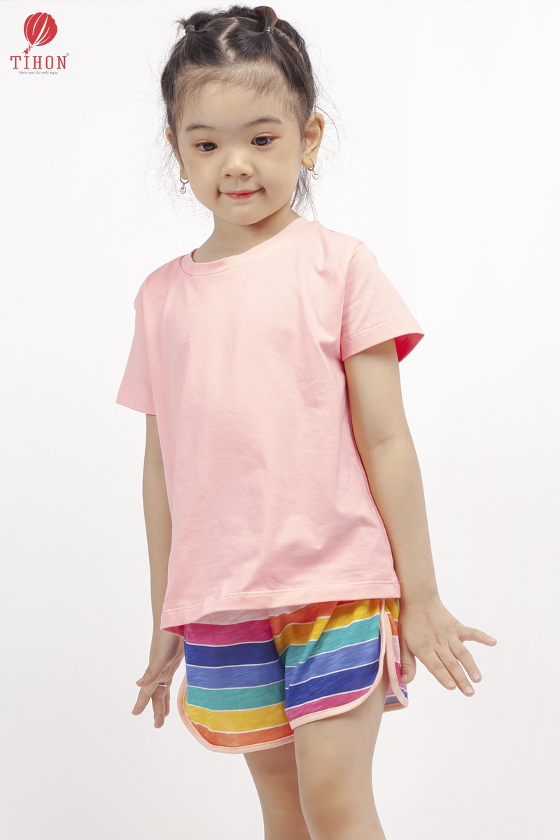 Bộ cotton ngũ sắc hồng TIHON SET061195