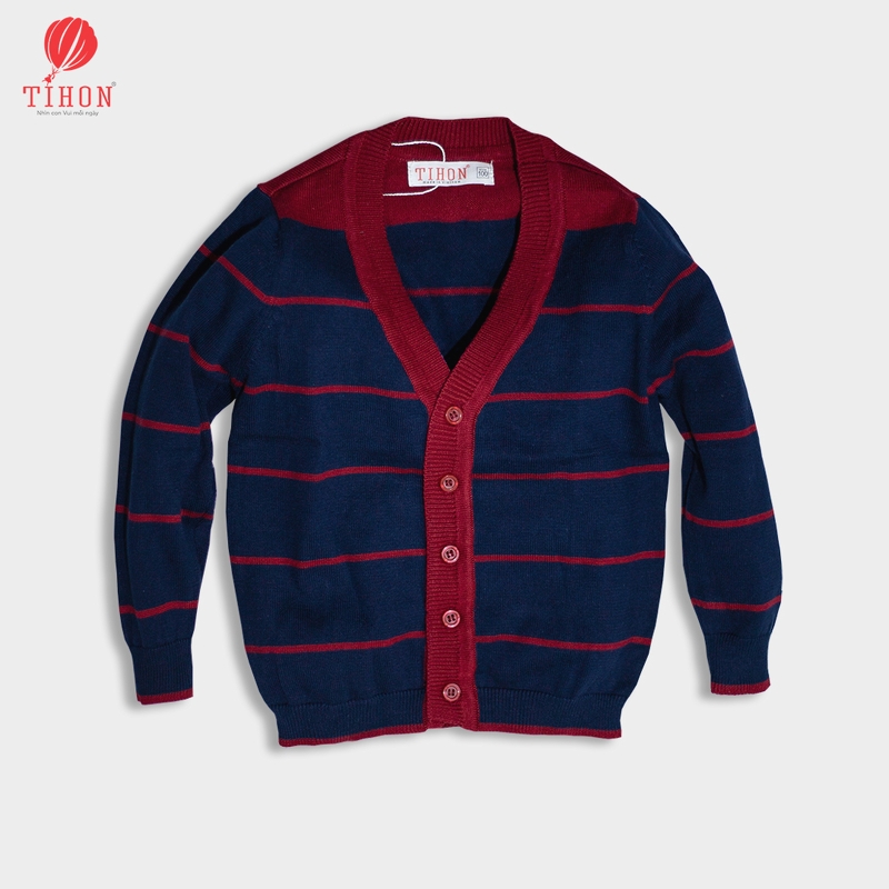 Áo BT cardigan kẻ