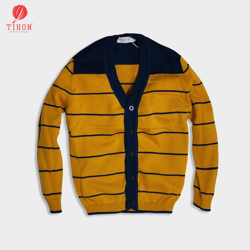 Áo BT cardigan kẻ