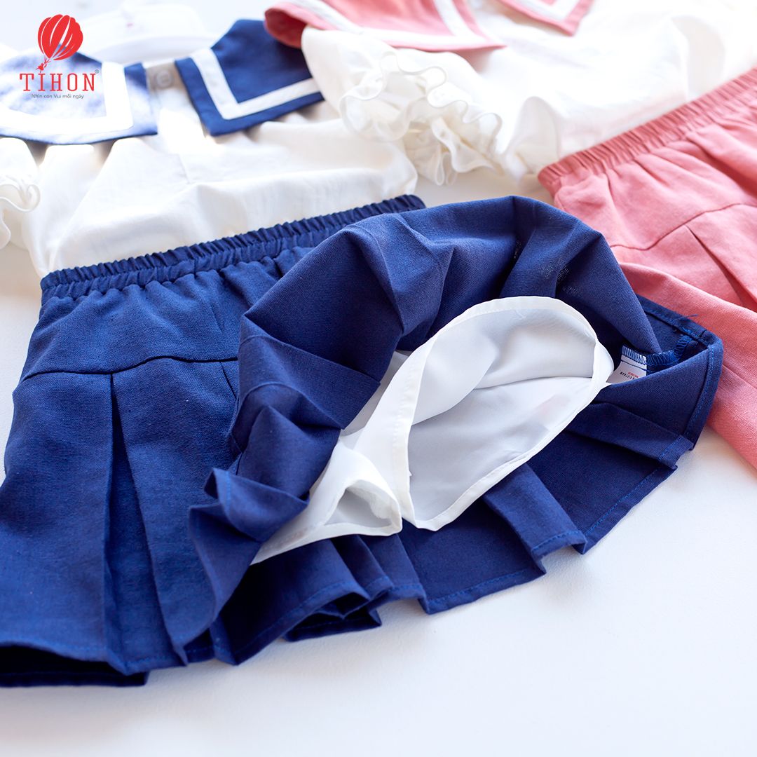 SET Bộ BG Thủy thủ váy xếp ly 106