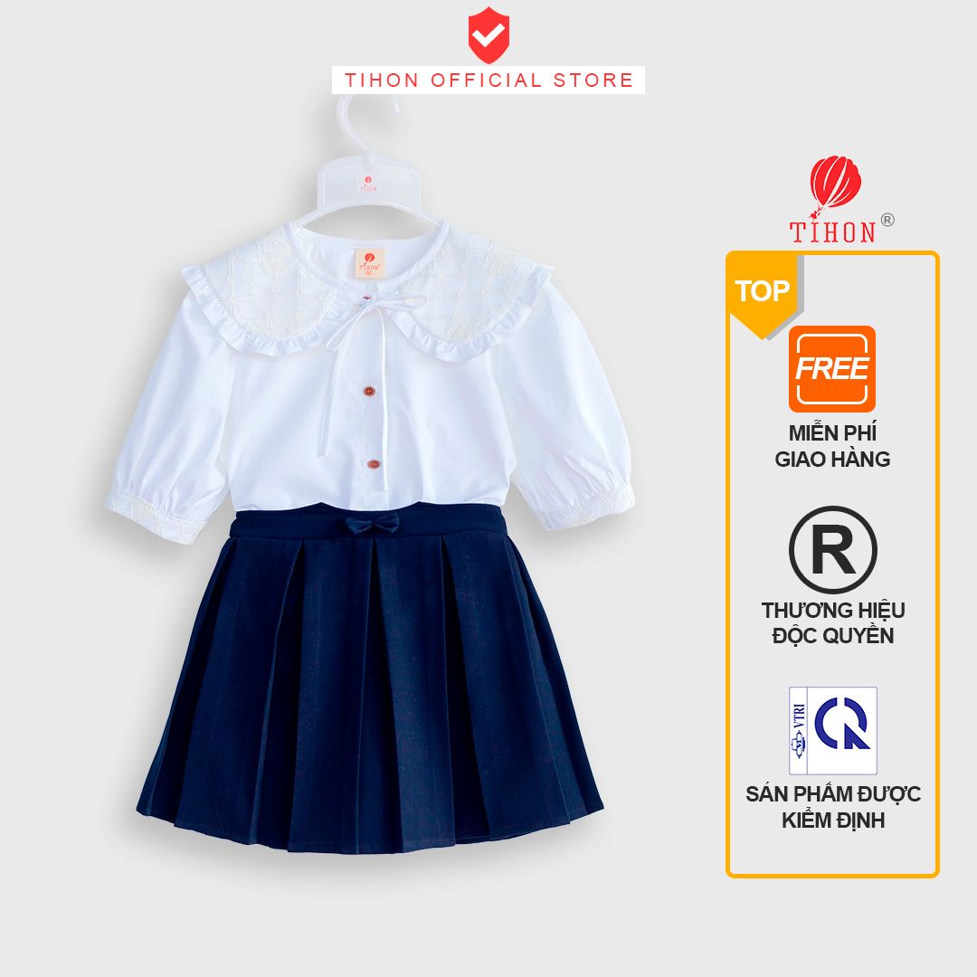 Chân váy BG xếp ly nơ trước