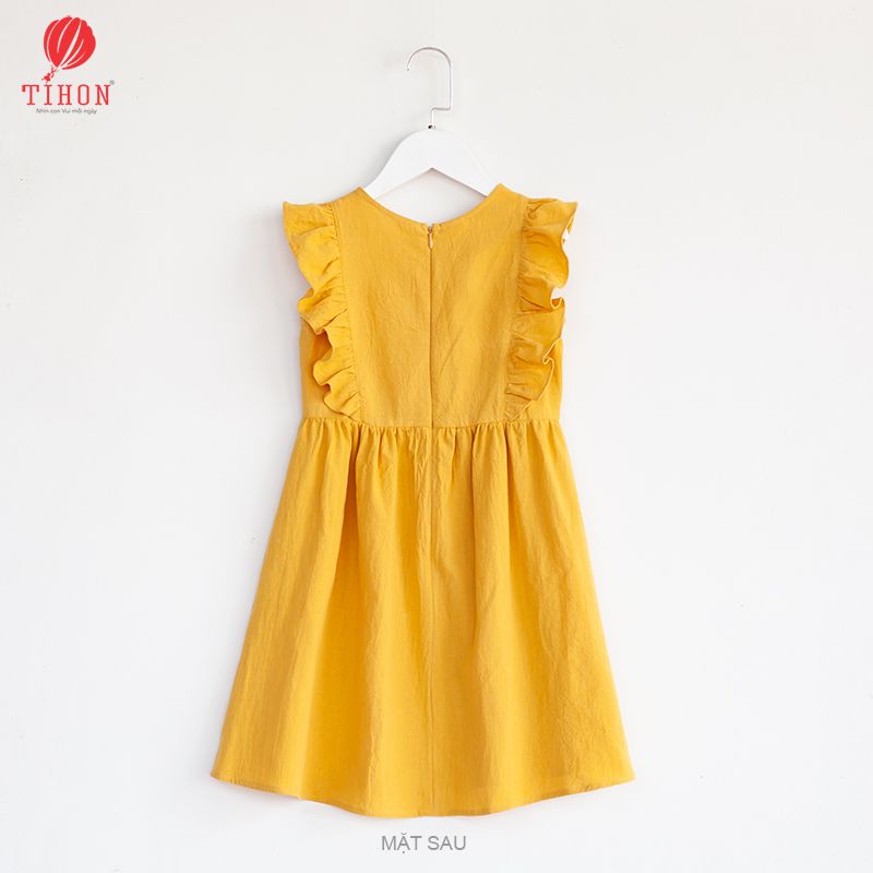Váy thô thêu ngực cộc tay bèo 906