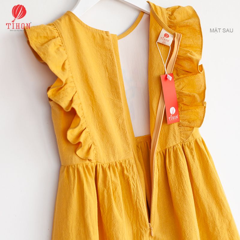 Váy thô thêu ngực cộc tay bèo 906