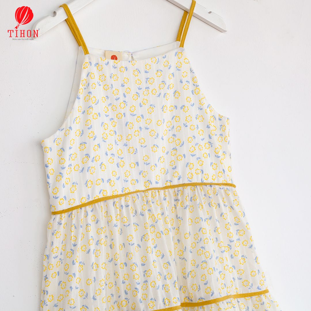 Váy thô hoa nhí phối 3 tầng 906