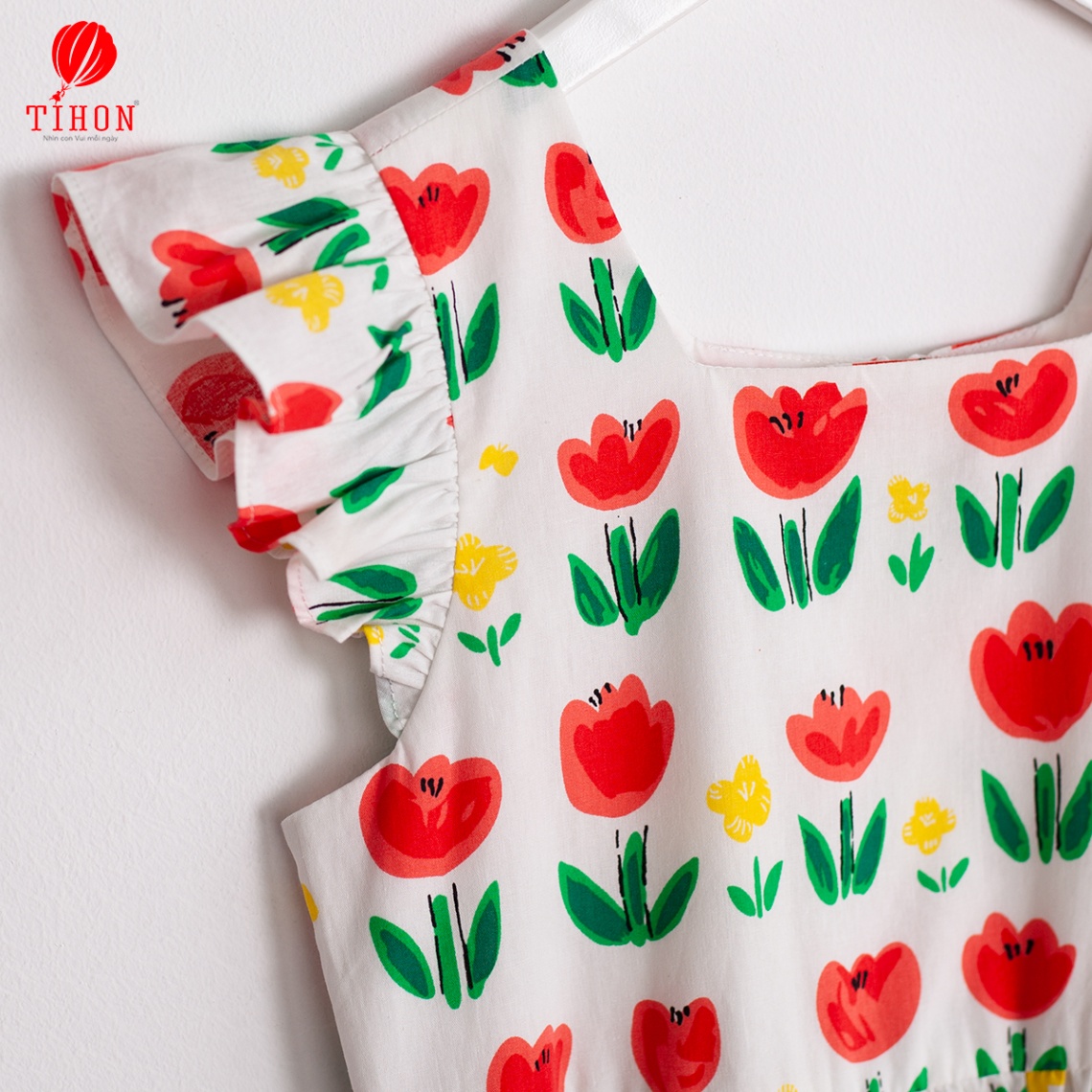 Váy thô BG hoa tulip tay hến 906