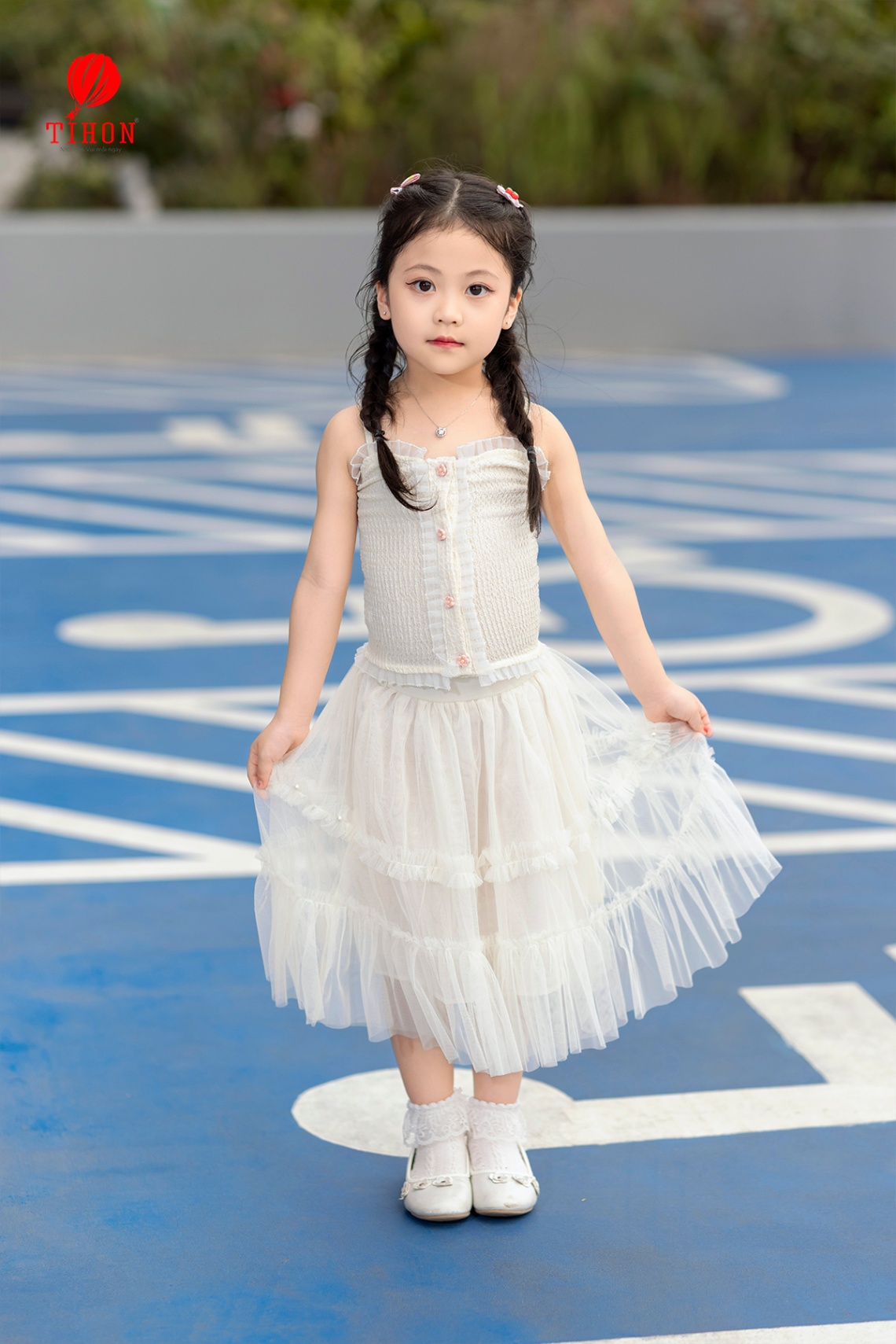 Chân váy lưới các màu