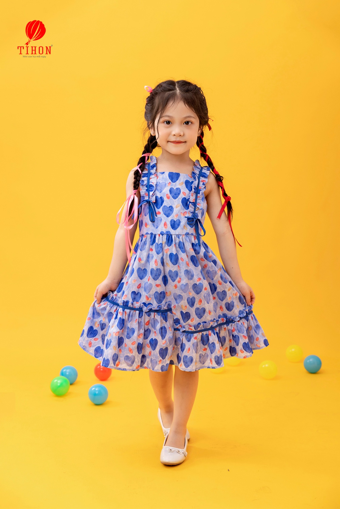 Váy thô Bé gái TIFFANY dress 906