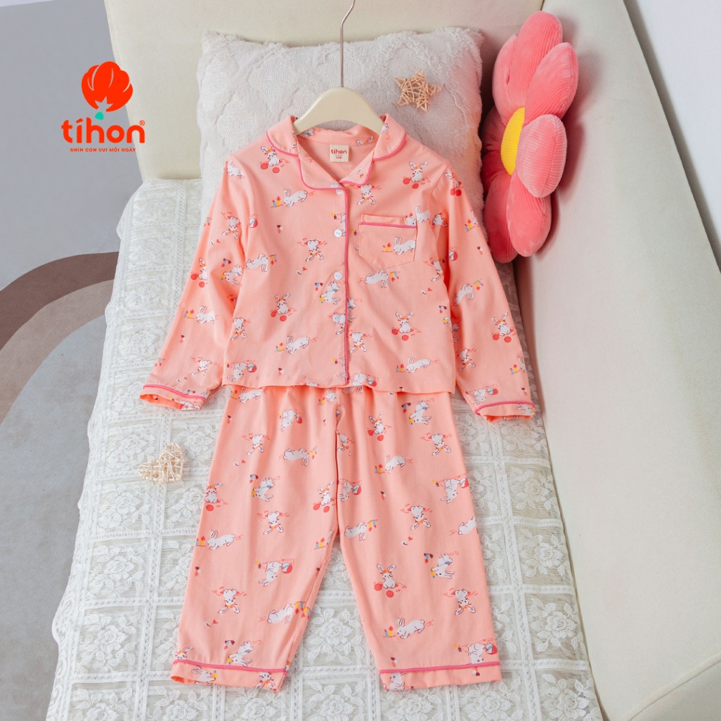 Đồ Bộ Bé Gái PYJAMA Màu Sắc