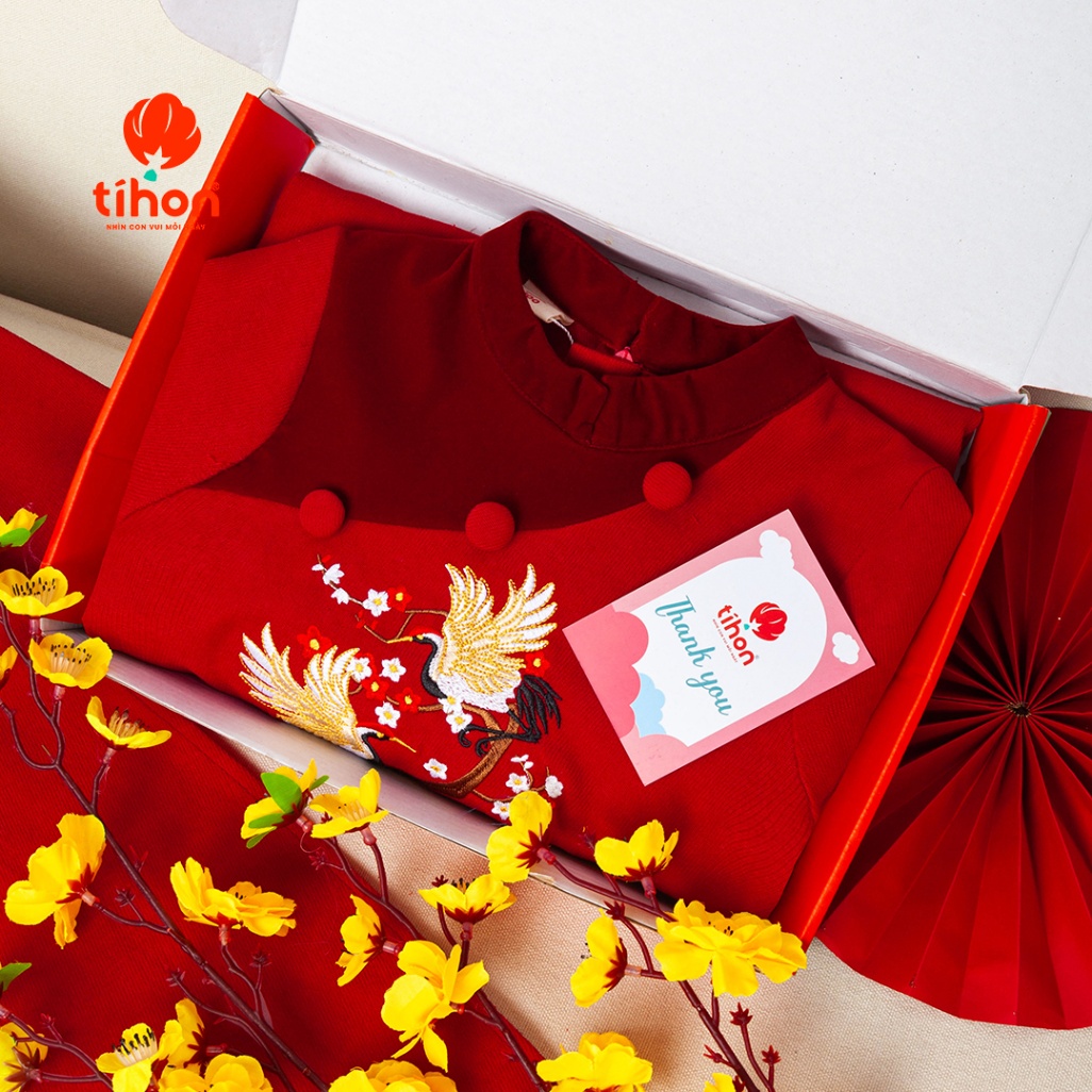 Áo dài BT nhung thêu HT đính khánh 906