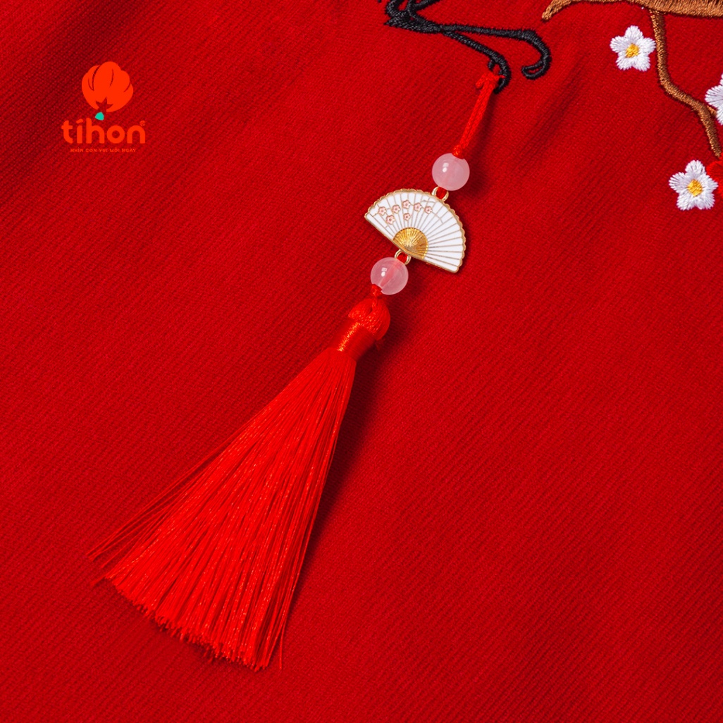 Áo dài BT nhung thêu HT đính khánh 906