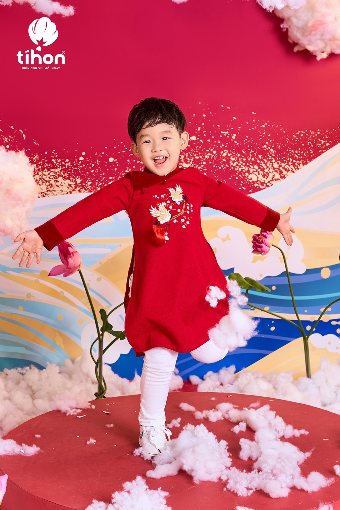 Áo dài BT nhung thêu HT đính khánh 906
