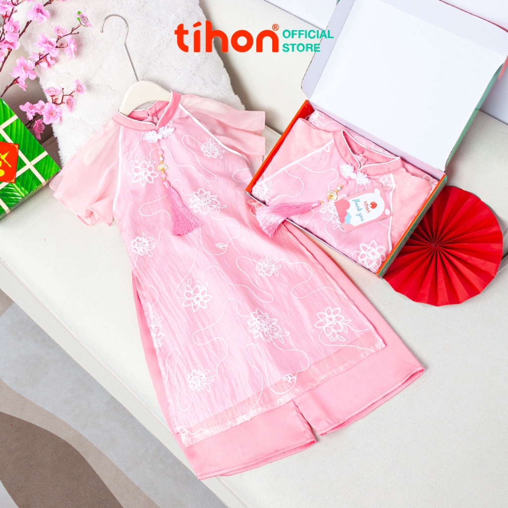 Set bộ ADBG tơ thêu hoa đính khánh 906