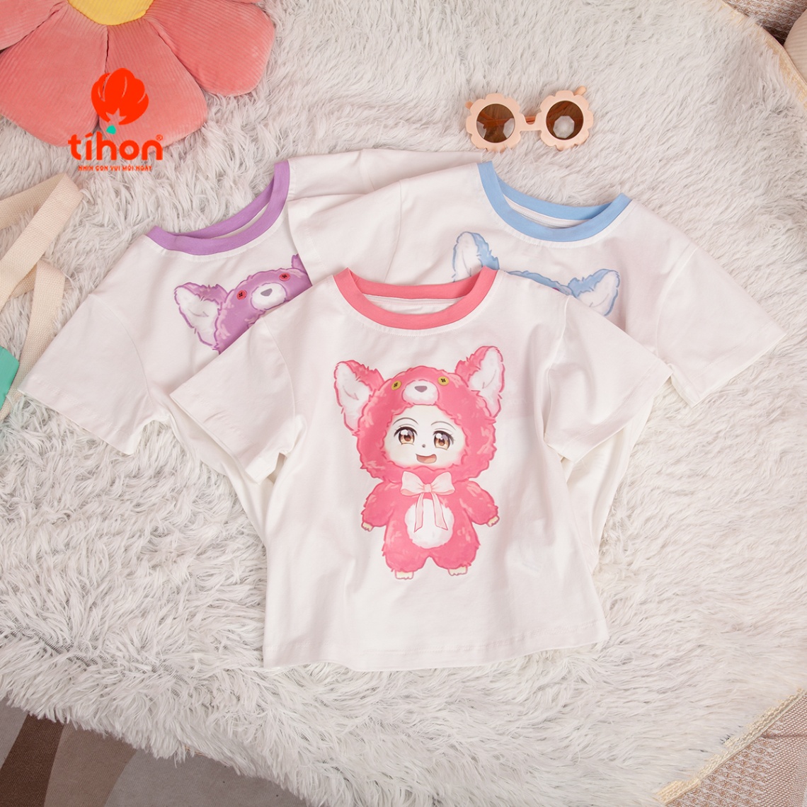 Set bộ BG cotton in hình gấu 905