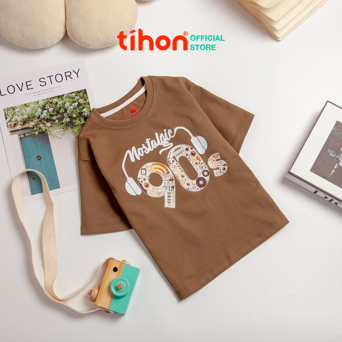 Áo bé trai cotton in họa tiết 906