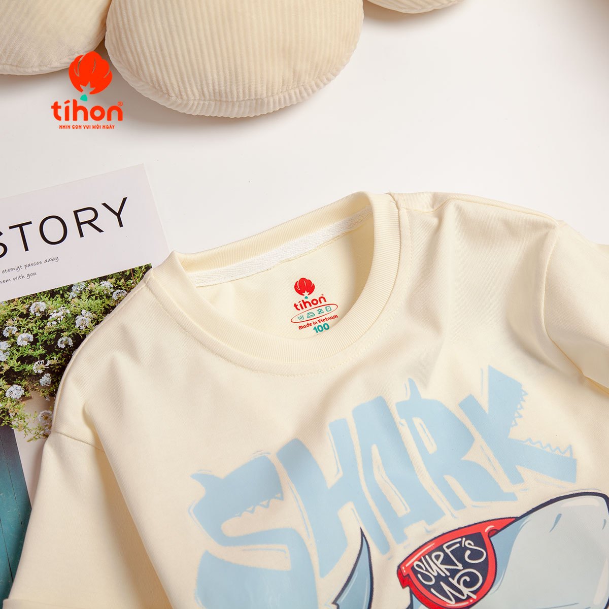 Áo bé trai cotton in họa tiết 906