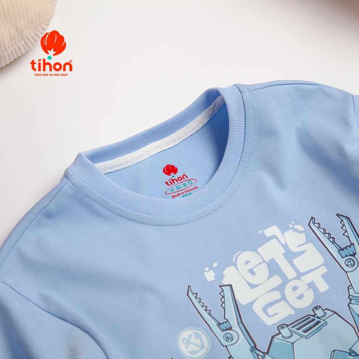 Áo bé trai cotton in họa tiết 906