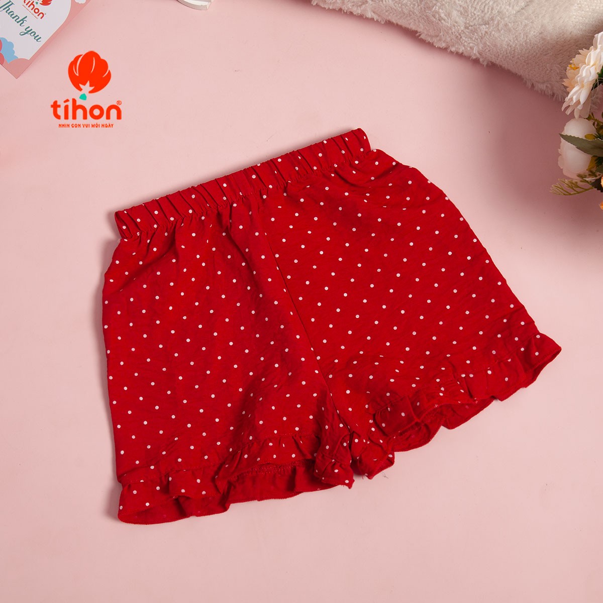 Set bộ bé gái thô chấm bi 905