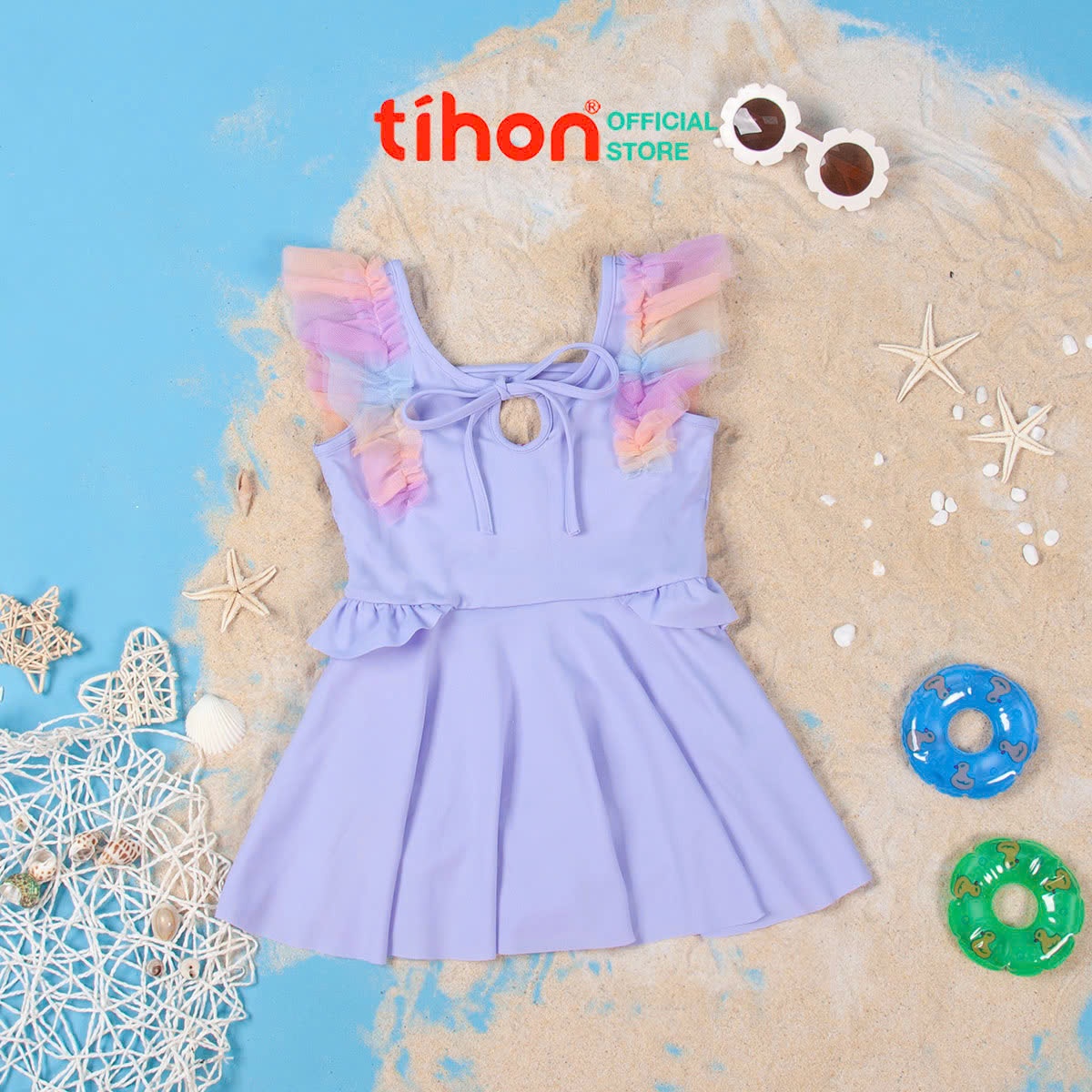 Bộ bơi BG cánh tiên phối lưới 904
