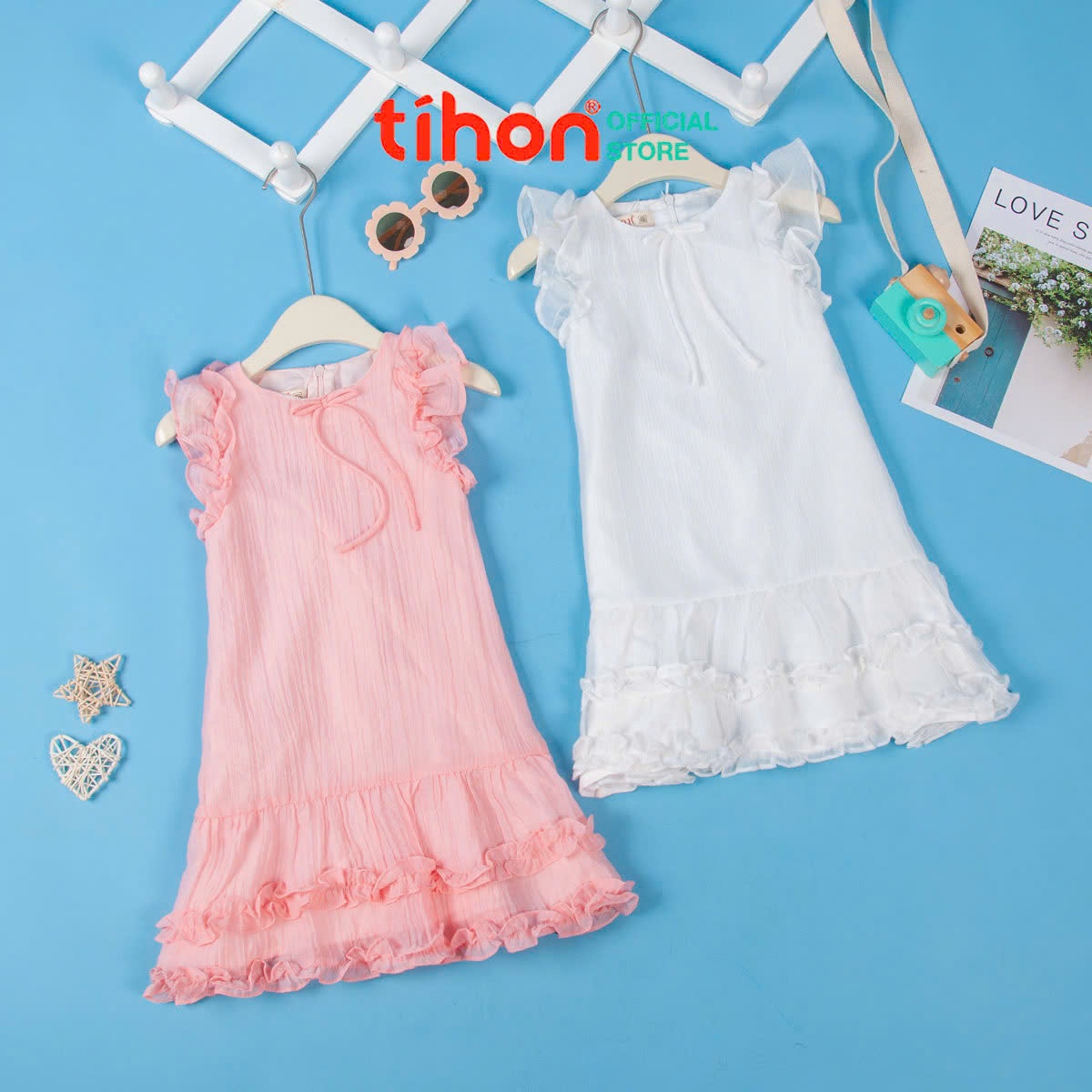 Váy BG tơ cánh tiên đính nơ 904