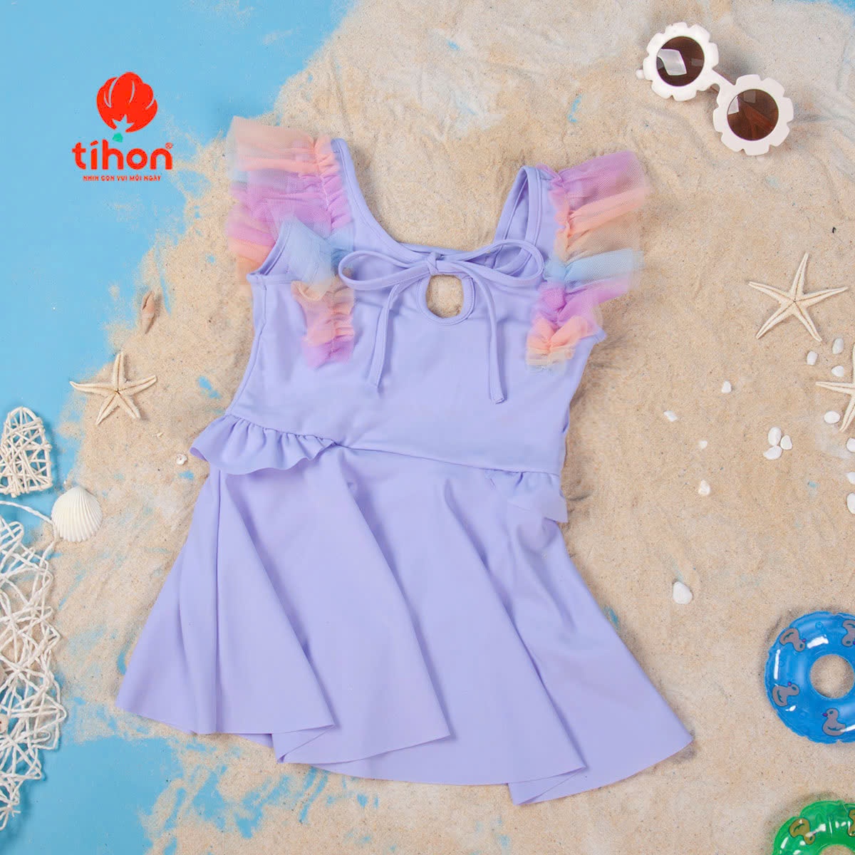 Bộ bơi BG cánh tiên phối lưới 904