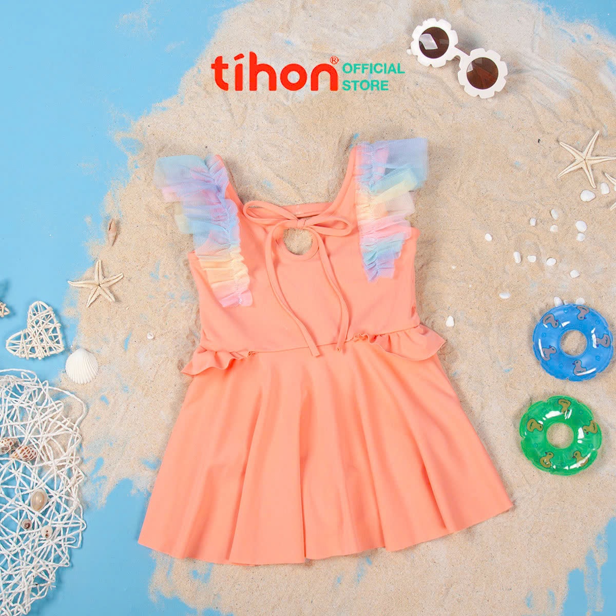 Bộ bơi BG cánh tiên phối lưới 904