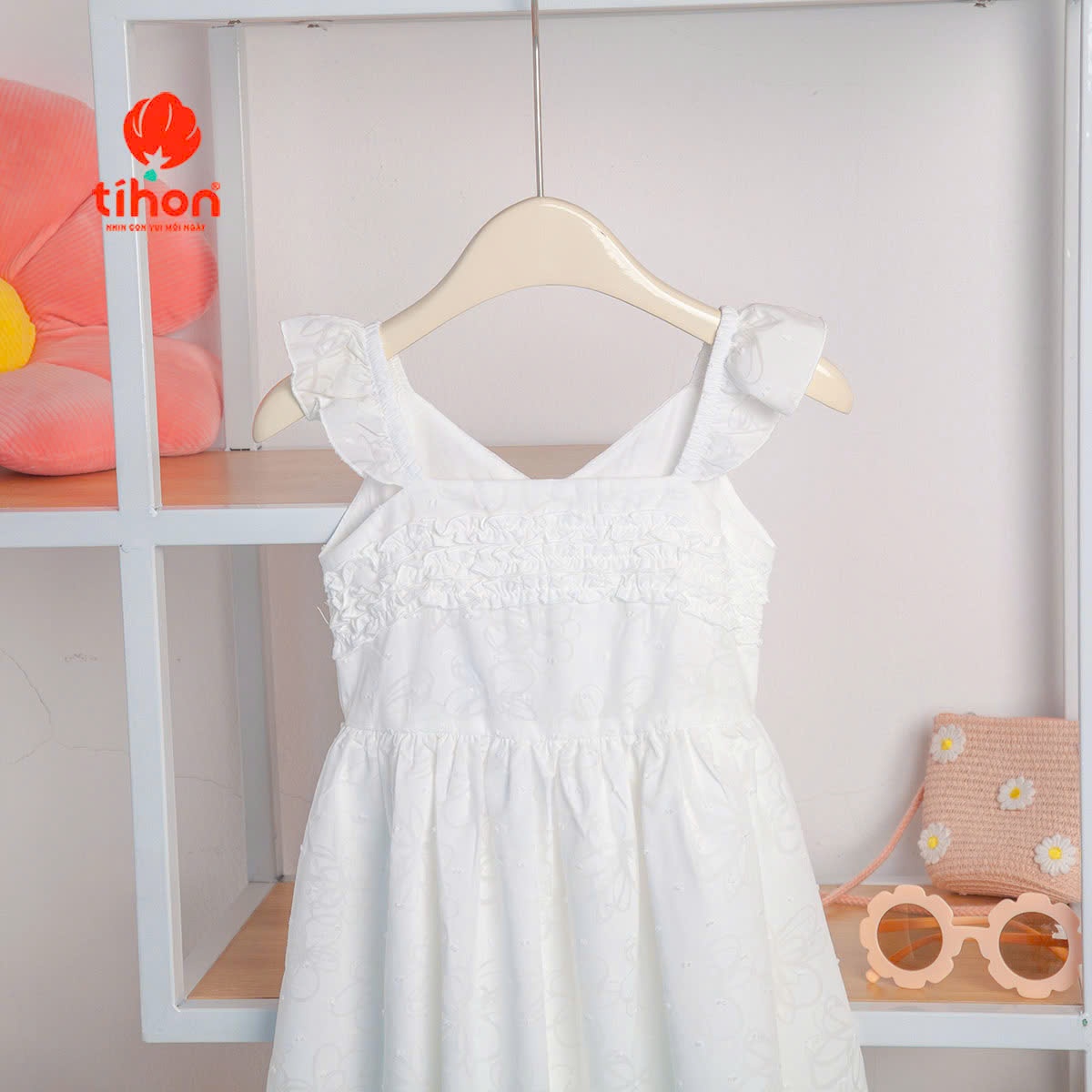 Váy BG hai dây thô phối bèo ngực 906