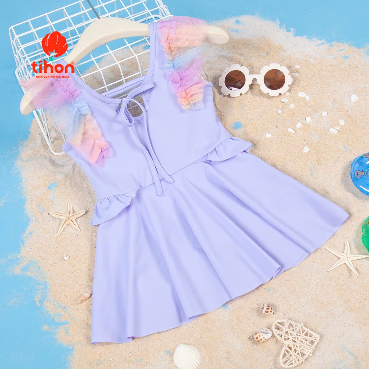 Bộ bơi BG cánh tiên phối lưới 904