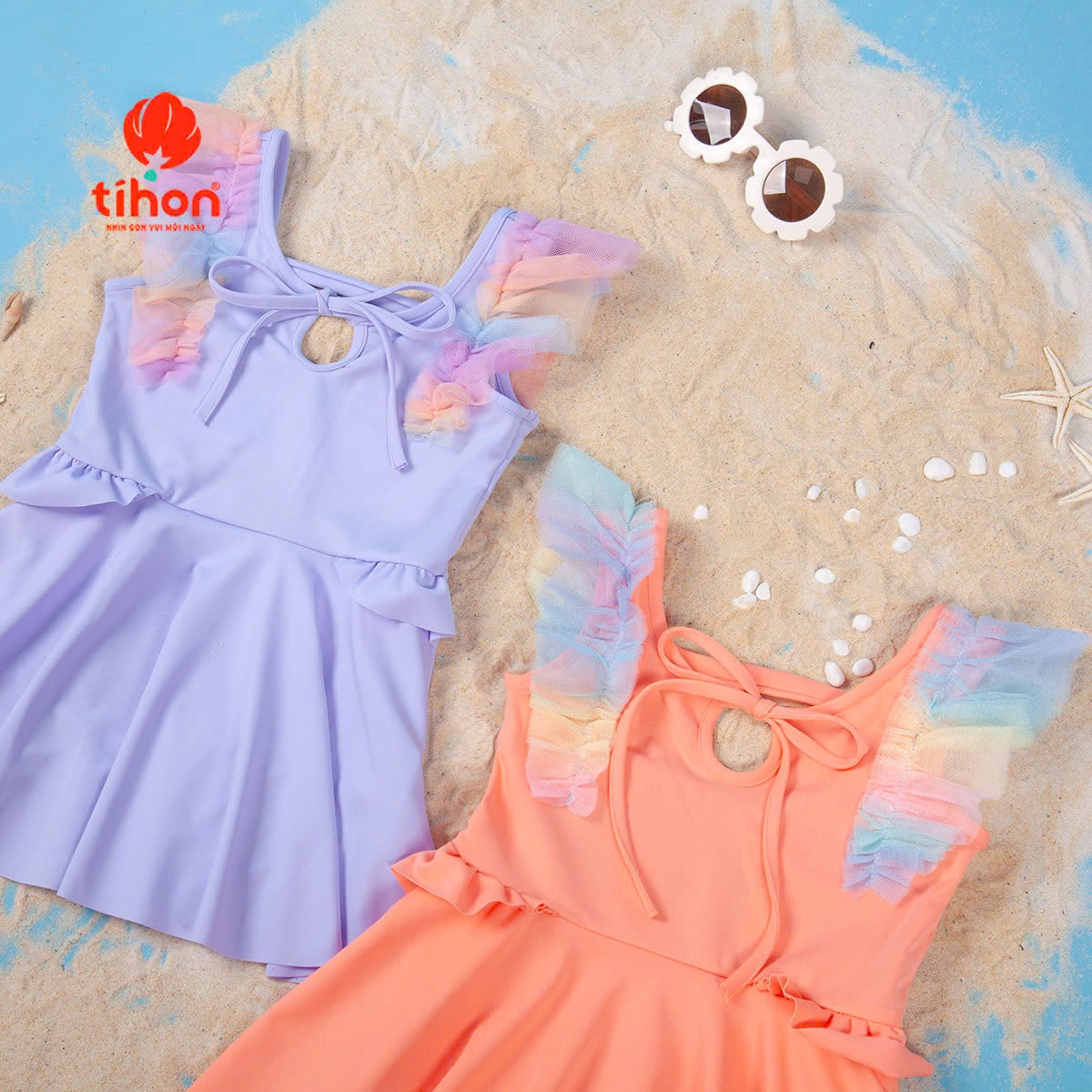 Bộ bơi BG cánh tiên phối lưới 904
