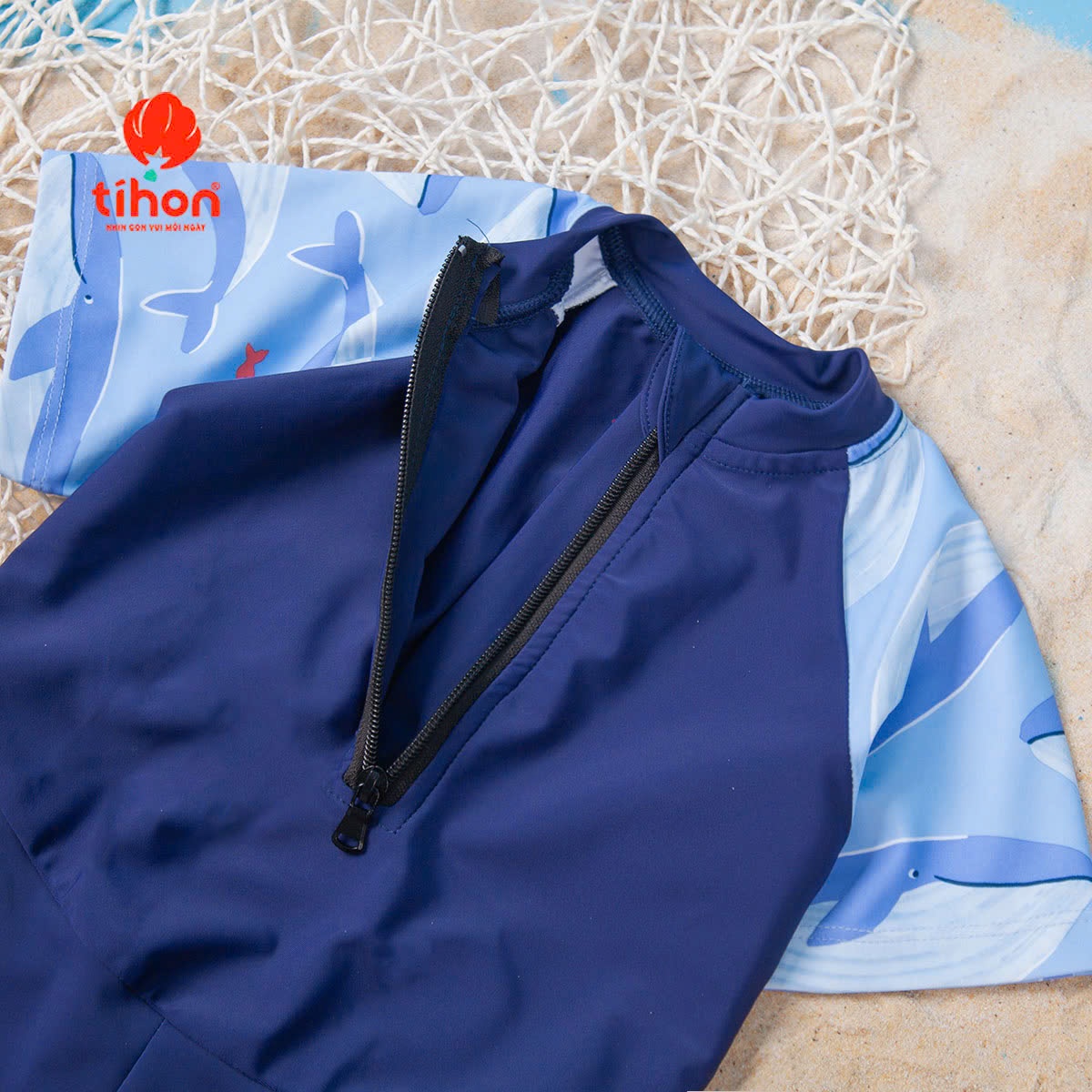 Bộ bơi BT liền thân phối họa tiết 904