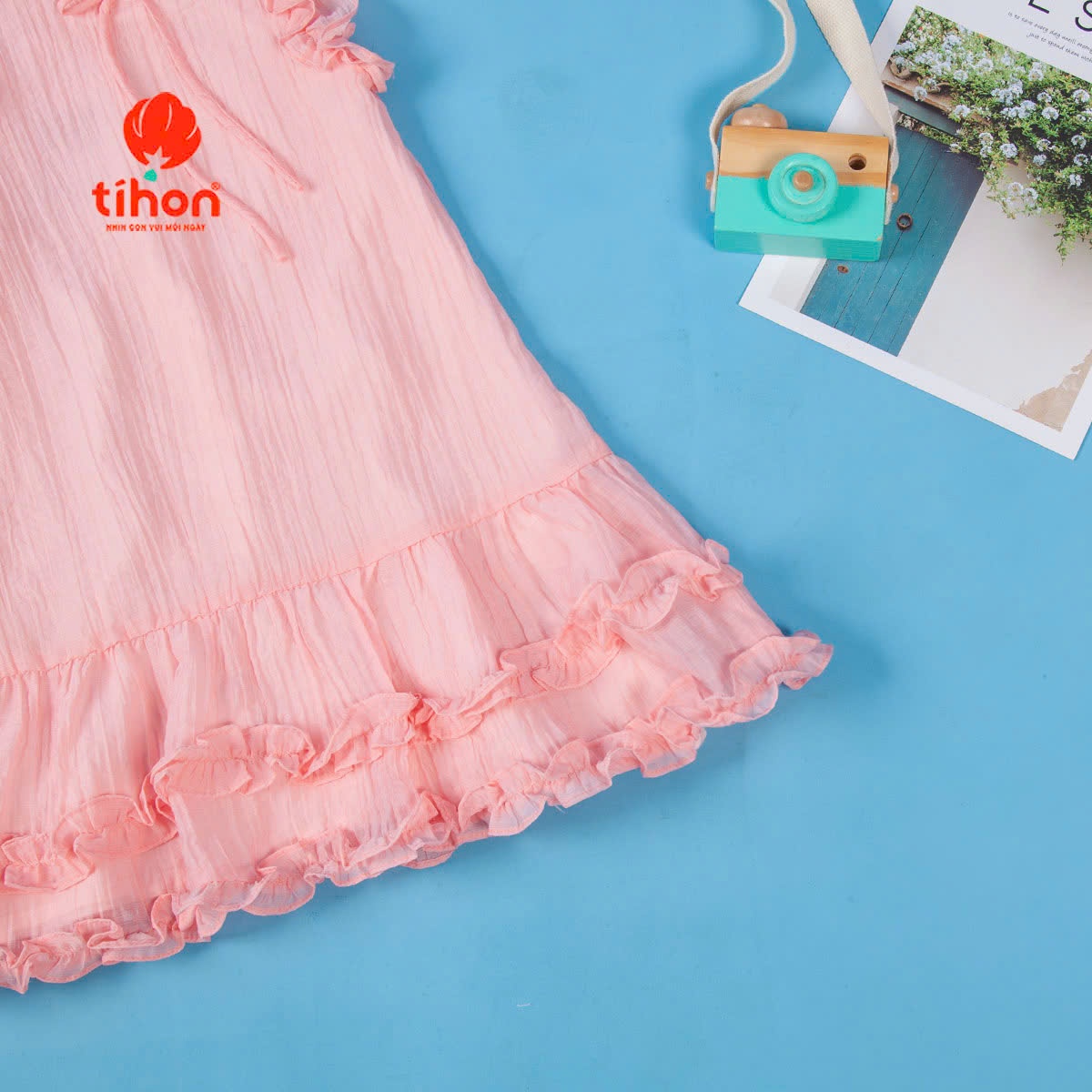 Váy BG tơ cánh tiên đính nơ 904
