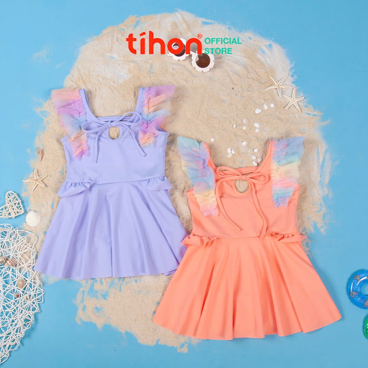 Bộ bơi BG cánh tiên phối lưới 904