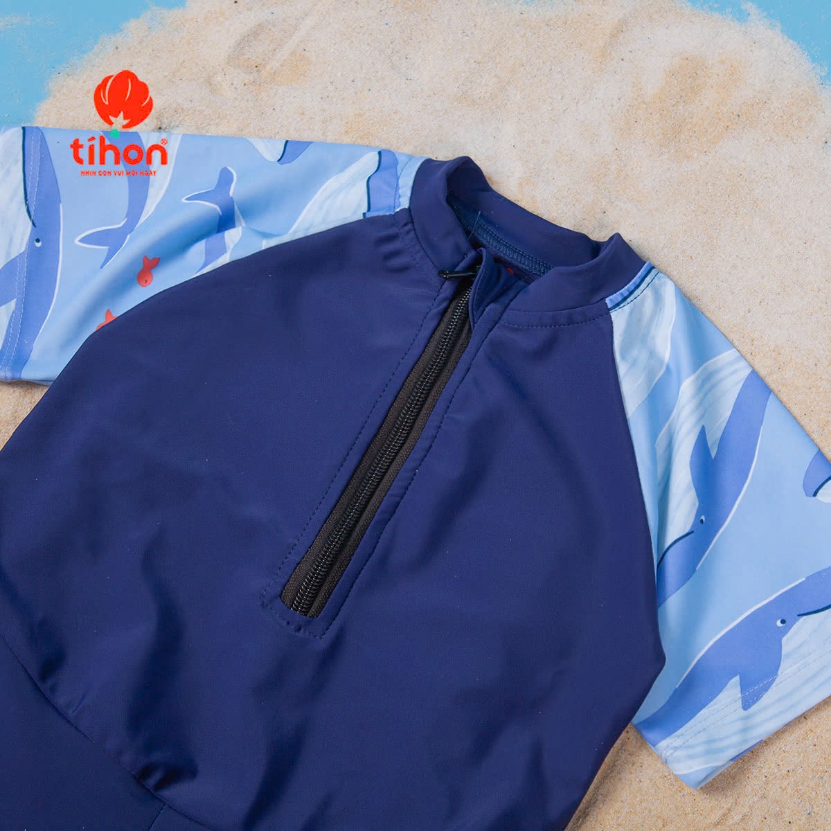 Bộ bơi BT liền thân phối họa tiết 904