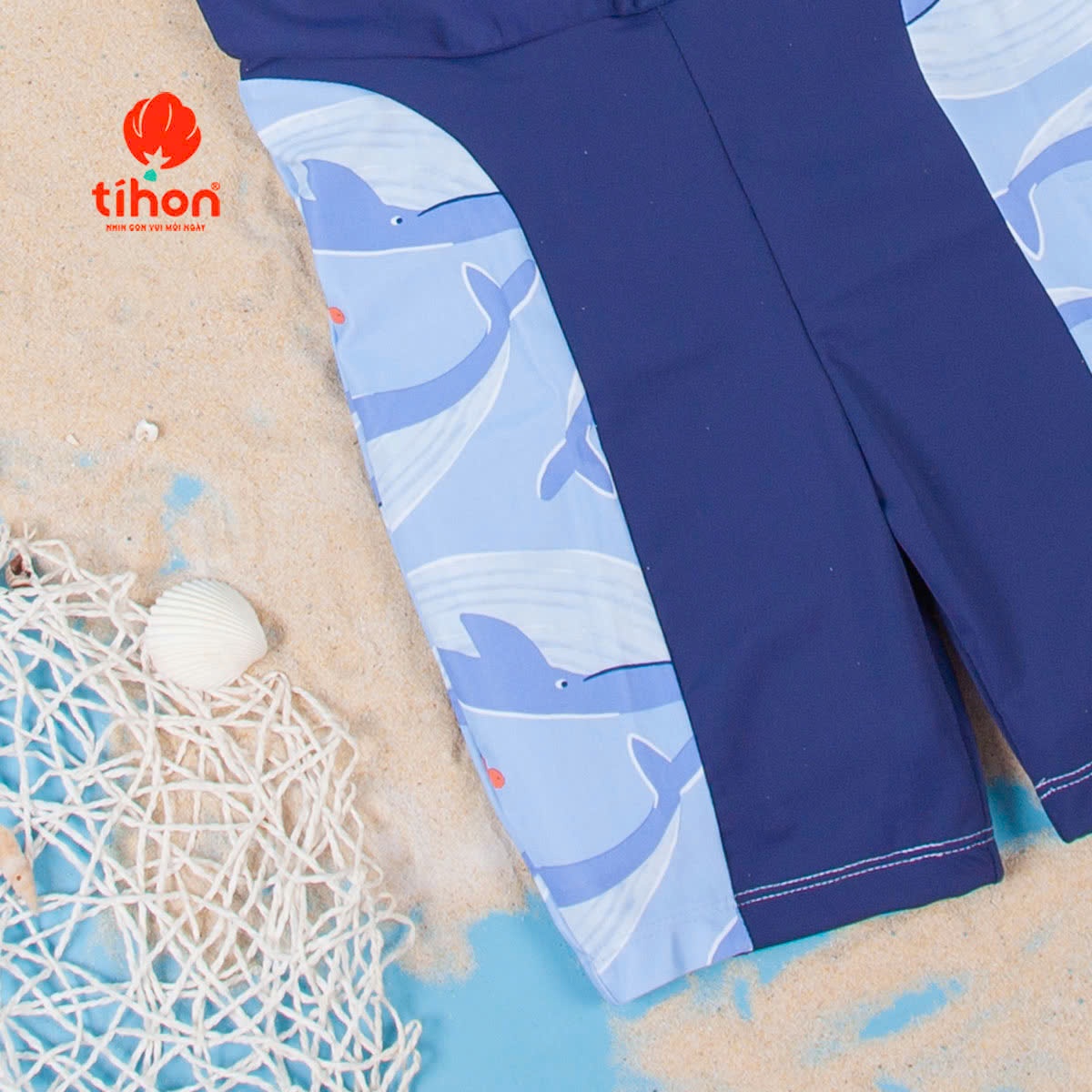 Bộ bơi BT liền thân phối họa tiết 904