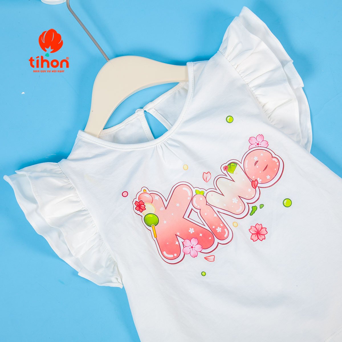 Áo cotton BG cánh tiên in họa tiết