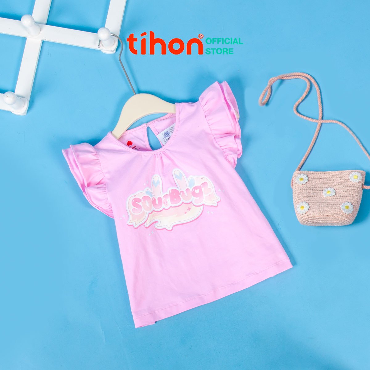 Áo cotton BG cánh tiên in họa tiết