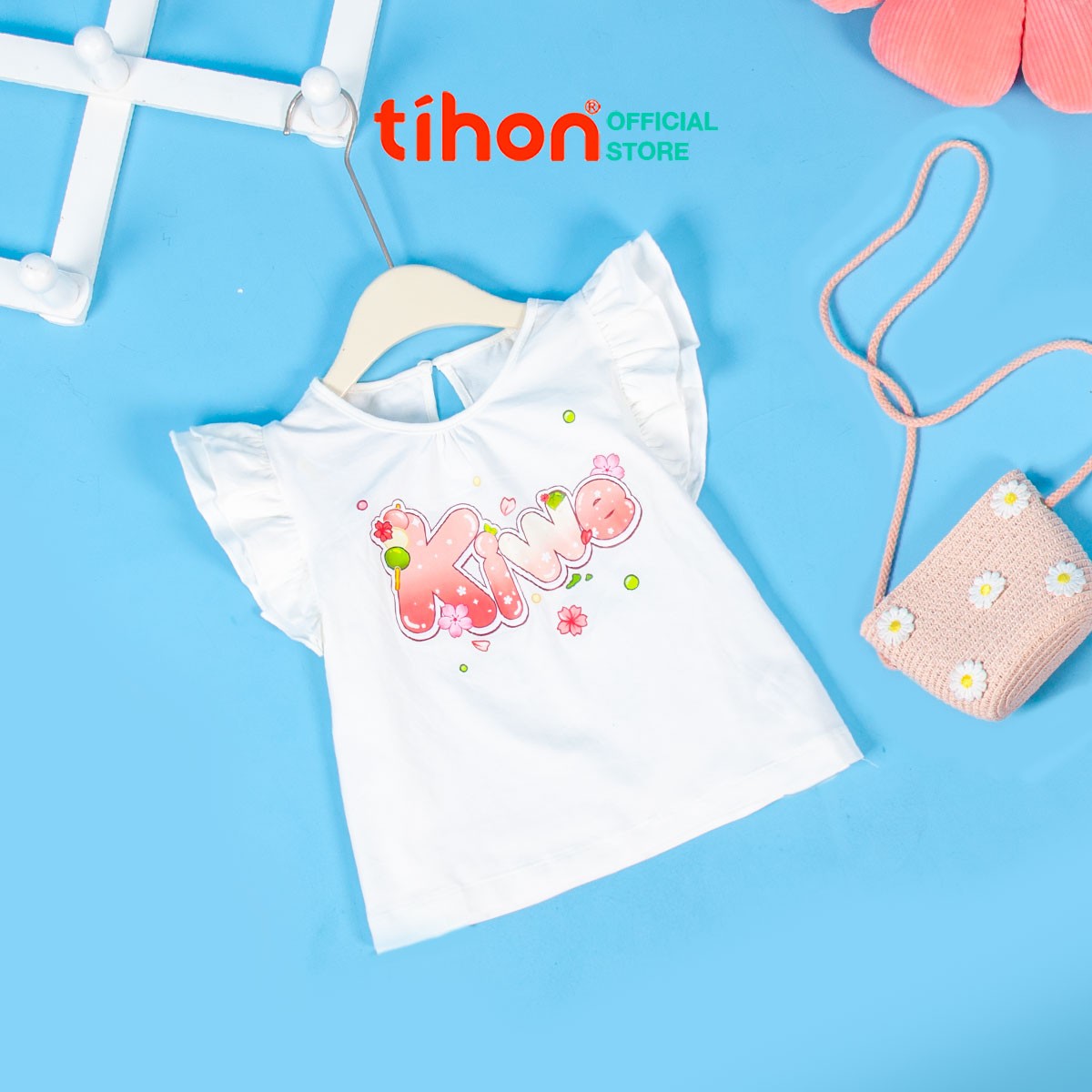 Áo cotton BG cánh tiên in họa tiết