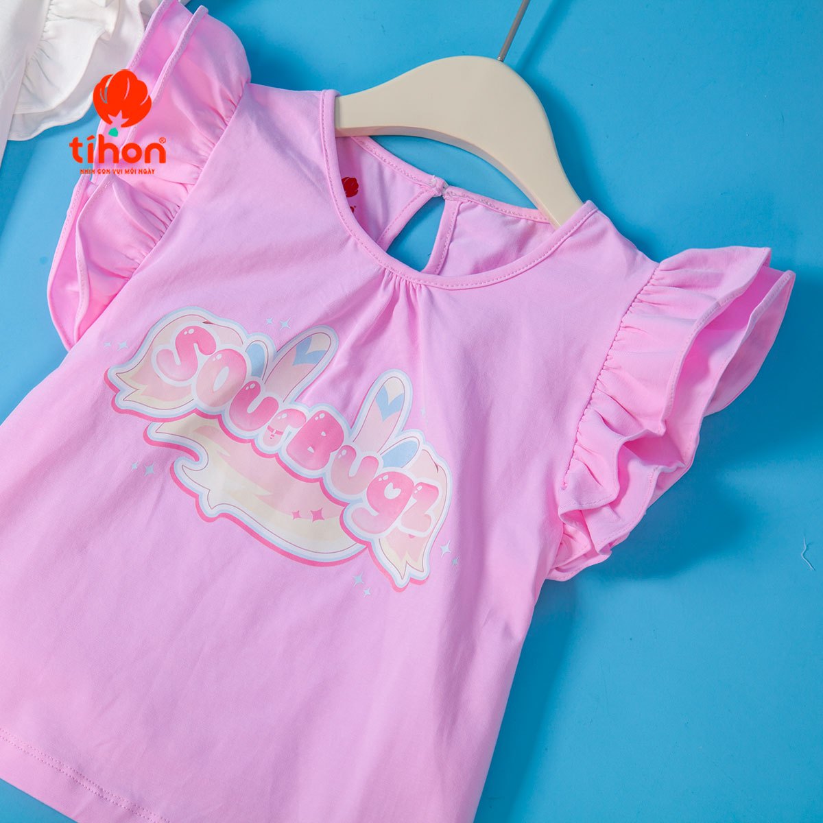 Áo cotton BG cánh tiên in họa tiết