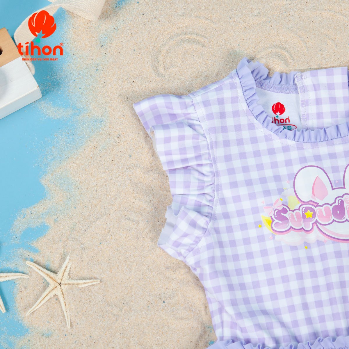 Bộ bơi BG kẻ in HT cánh tiên 906