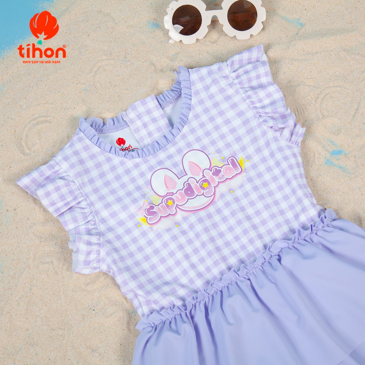 Bộ bơi BG kẻ in HT cánh tiên 906