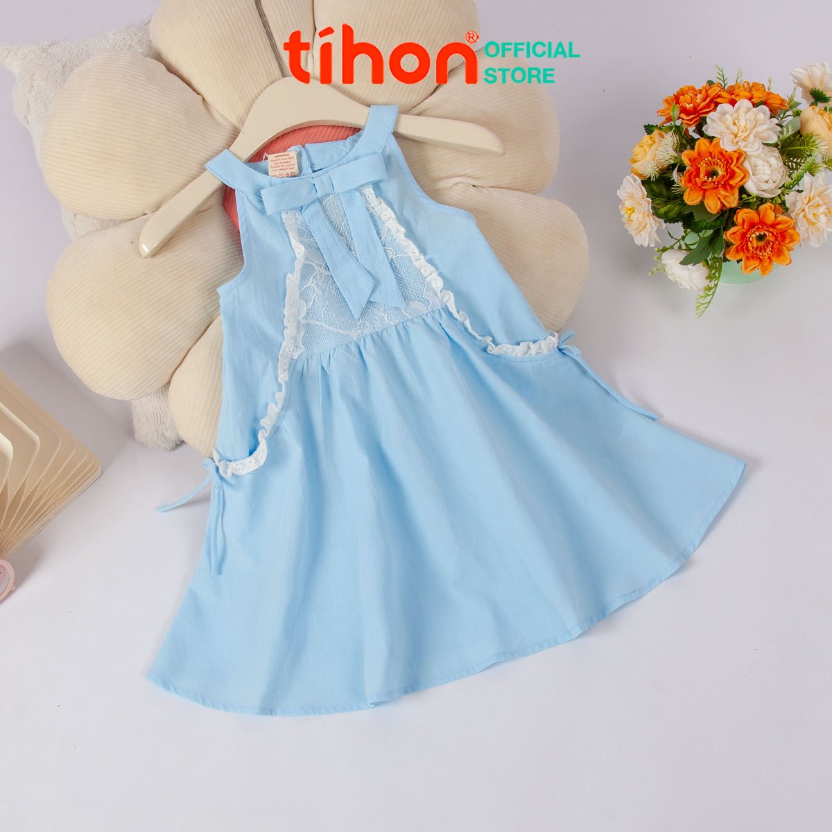 Váy BG sát nách phối ren 906