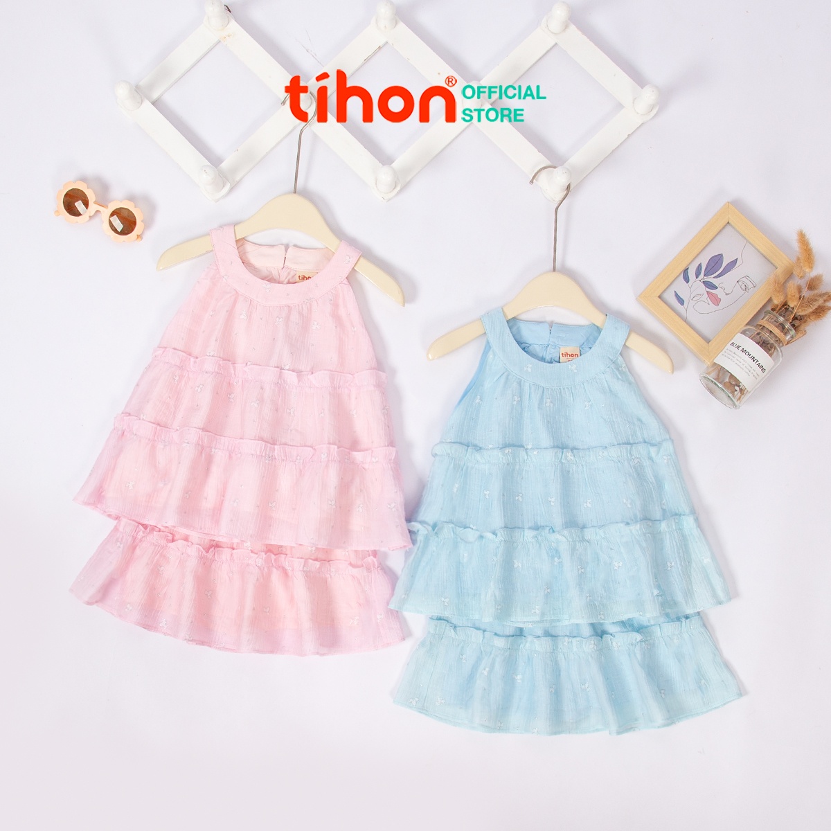 Set bộ BG cổ yếm bèo nhún 904