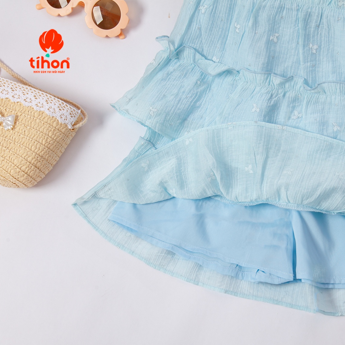 Set bộ BG cổ yếm bèo nhún 904