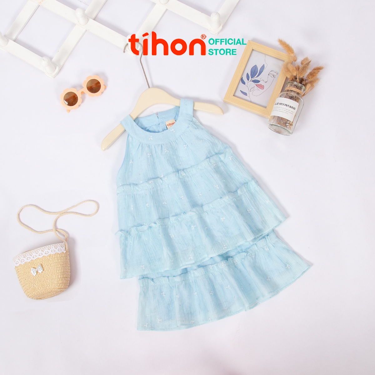 Set bộ BG cổ yếm bèo nhún 904