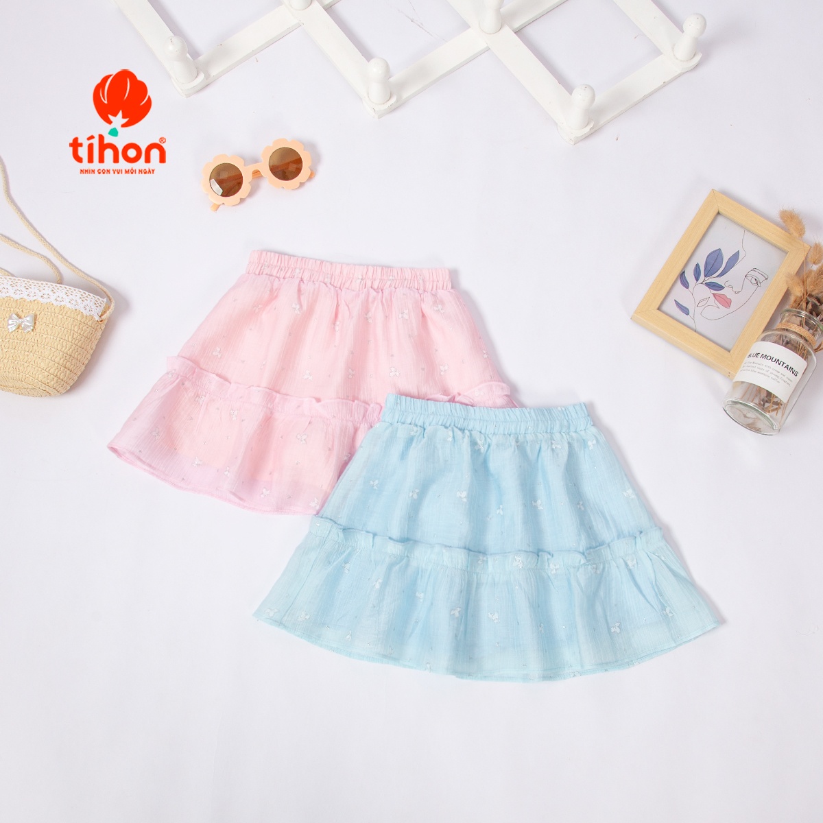 Set bộ BG cổ yếm bèo nhún 904
