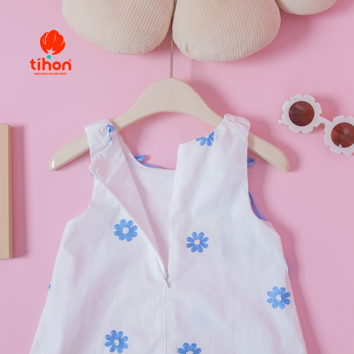 Váy BG sát nách dáng bí họa tiết 906
