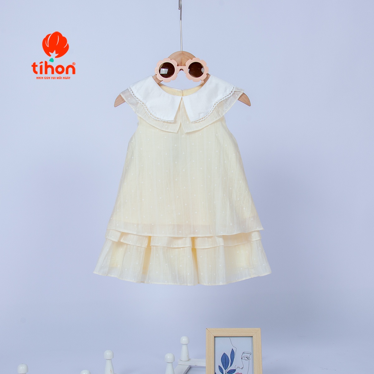 Set bộ BG sát nách, Chân váy bèo nhún 106