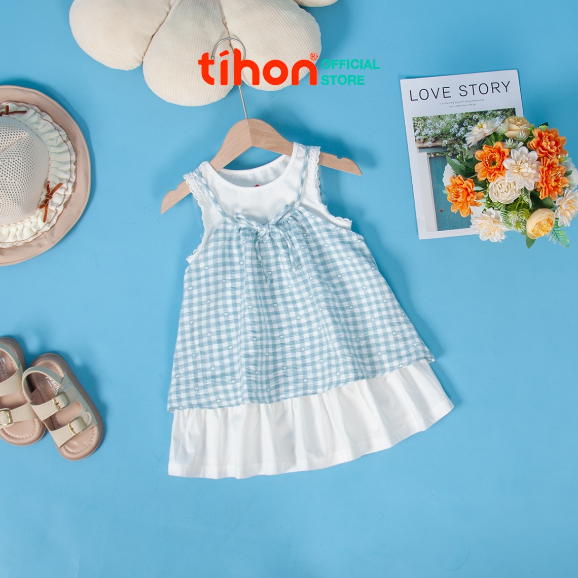 Set BG váy + áo HT đính nơ 904