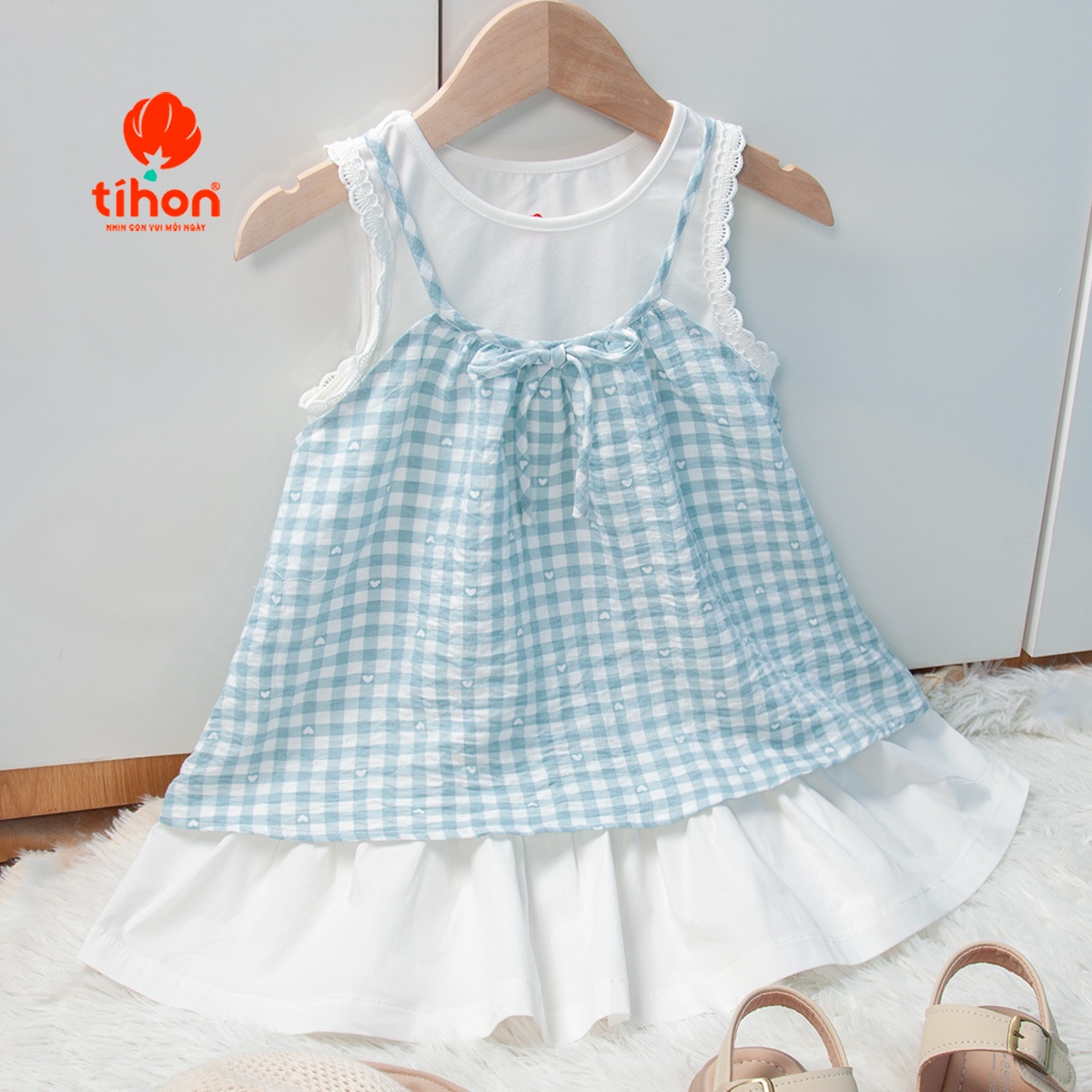 Set BG váy + áo HT đính nơ 904